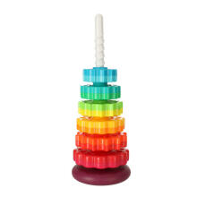Ikonka Art.KX4618 Rainbow tower pyramid pinwheel spiral for stacking