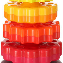 Ikonka Art.KX4618 Rainbow tower pyramid pinwheel spiral for stacking