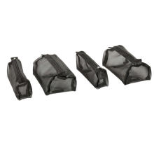 Ikonka Art.KX4107_1 Folding cosmetic bag travel detachable roll-up 4in1 large capacity portable black