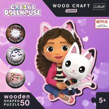 TREFL GABBY´S DOLLHOUSE Puidust pusle, 50 osa