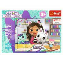 TREFL GABBY´S DOLLHOUSE Mini maxi pusle, 20 osa