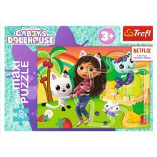 TREFL GABBY´S DOLLHOUSE Mini maxi pusle, 20 osa