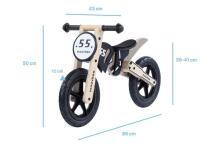 Moovkee Balance Bike Alex  Air Art.159827 Black  Jooksurattas puitraamiga