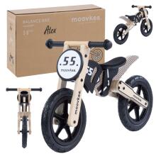 Moovkee Balance Bike Alex  Air Art.159827 Black  Jooksurattas puitraamiga