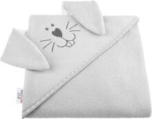 Bocialand Bath Towel Cover Ears Art.BOC0124 Owl Махровое полотенце с капюшоном 80x80см.