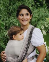 Little Frog Wrap Sling Art.160988 Smokey Cube