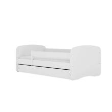 Babydreams white bed without a pattern, without a drawer, mattress 160/80