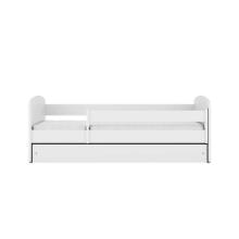 Babydreams white bed without a pattern, without a drawer, mattress 180/80