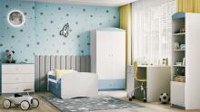 Babydreams blue bed without a pattern with a drawer without a mattress 160/70