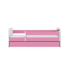 Bed babydreams pink racing car without drawer with mattress 140/70