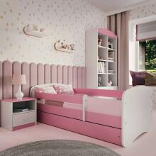 Bed babydreams pink without pattern with drawer without mattress 160/80