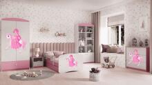 Bed babydreams pink princess on horse without drawer without mattress 140/70