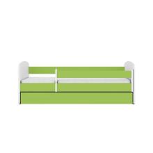 Babydreams bed, green, without a pattern, without a drawer, mattress 140/70