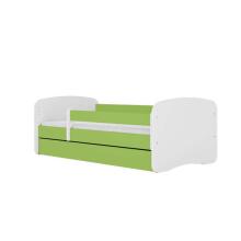 Bed babydreams green without pattern with drawer without mattress 160/80