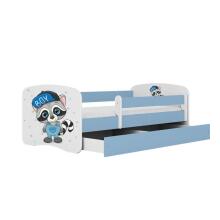 Bed babydreams blue raccoon with drawer with non-flammable mattress 160/80