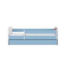 Bed babydreams blue racing car with drawer with non-flammable mattress 160/80