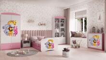 Bed babydreams pink zoo with drawer with non-flammable mattress 140/70