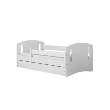 Bed classic 2 white with drawer with non-flammable mattress 160/80