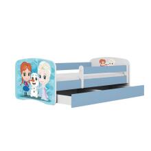 Bed babydreams blue frozen land with drawer without mattress 140/70