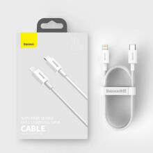Baseus Superior провод USB Type C - Lightning 20 W 1,5 m белый (CATLYS-B02)