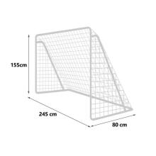 Футбольные ворота 245 x 155 x 80 см + прицельный мат