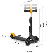 Ricokids Cubi Art.163367 Black Kolmerattaline roller