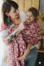 Little Frog Ring Sling Cotton Art.164104 Fuschsia Waves