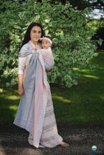 Little Frog Ring Sling Cotton Art.164113 Linen Foggy Cube