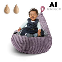 Qubo™ Tiny Drop Art deco Feel Art.165575 Kids ergonomical chair pouf, soft & cute