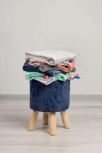 Light Minky Blanket - Hedgehogs grey 75x100