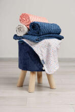 Light Minky Blanket - Hedgehogs grey 75x100