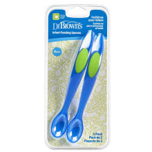TF201 Infant Feeding Spoon - Blue, 2-Pack