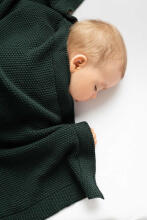 Knitted Blanket – blue