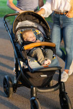WAFFLE PUSHCHAIR LINER - INDIE GRAPHITE
