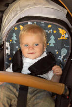Waffle pushchair liner – clearing mint
