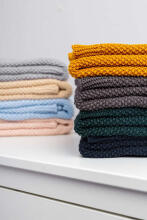 Knitted Blanket – mustard