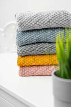 HOODED SWADDLE BLANKET 100% BAMBOO GIFT MUSTARD