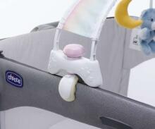 143283 PANEL / COT, RAINBOW SKY PINK