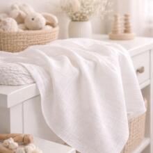 Bebe Basic Muslin Art. 051 Cotton muslin gauze swaddle 1 pc, 80x80 cm