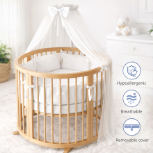 La Bebe™ Smart Bed Art.16722 Laste poroloonmadrats 72x72x7 cm (Ühildub Ingvartiga)