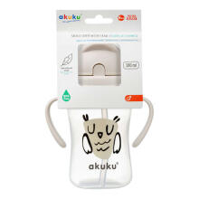 Akuku Bottle with handles Art.A0204 Pudelkruus kokkupandava kõrre ja ergonoomiliste käepidemetega, 300 ml