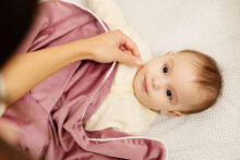 VELVET BLANKET BEIGE 75X100