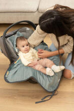 Velvet carry-cot swaddle blanket – LILY GRAY