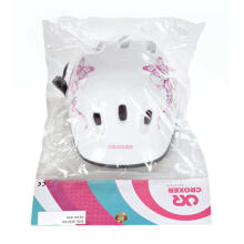 Aizsargķivere bērniem Croxer Silky White/Pink M (55-58 cm)