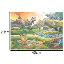 Ikonka Art.KX3707 CASTORLAND Puzzle 100el. Dinosauruste maailm