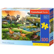 Ikonka Art.KX3707 CASTORLAND Puzzle 100el. Dinosauruste maailm