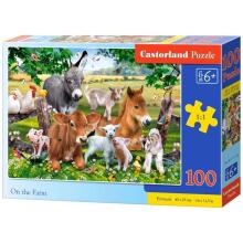Ikonka Art.KX3706 CASTORLAND Puzzle 100el. Farmil