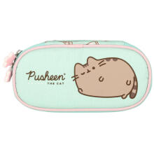 Ikonka Art.KX3766_1 Polsterdatud pliiatsikott klapiga Pusheen Mint