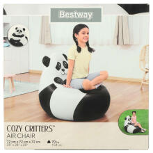 Ikonka Art.KX3998_1 BESTWAY 75116 Täispuhutav panda pouffe tool
