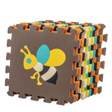 Ikonka Art.KX5208_1 Vahtmaterjalist puzzle matt lastele 9 el. värvi